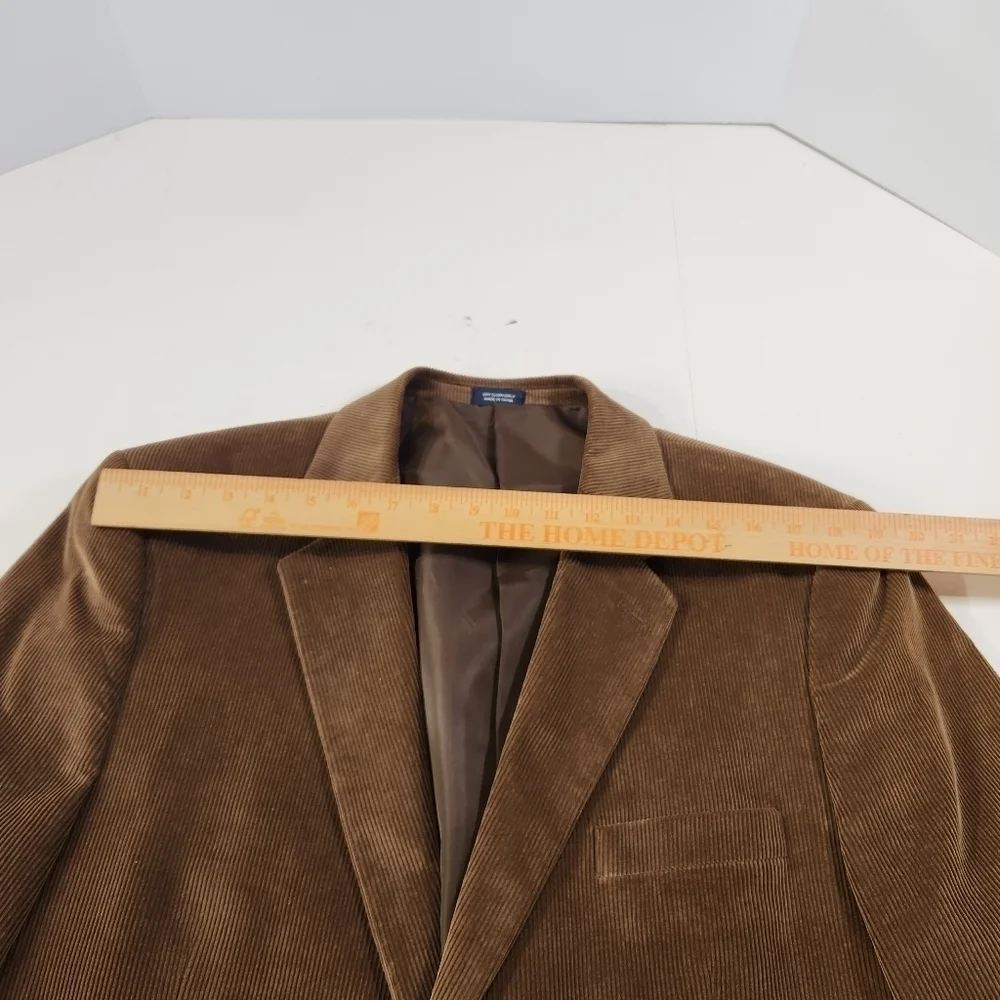 Saddlebred Blazer Mens Size 44R Brown Corduroy Two Button Sport Coat Suit Jacket - Picture 7 of 10